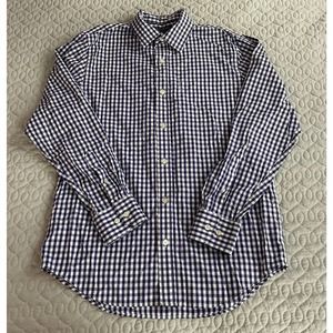 Men’s Banana Republic Classic Fit Gingham Button Up Dress Shirt M
